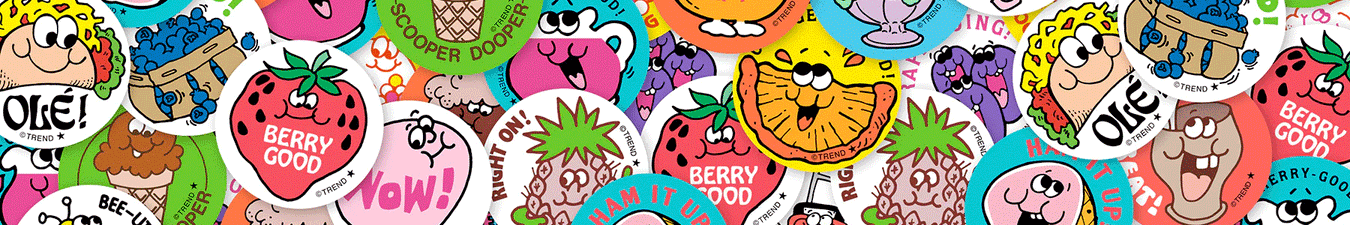 Scratch and Sniff Stickers - Retro Scratch 'n Sniff Stinky Stickers Get a whiff of this! TREND Scratch 'n Sniff Stinky Stickers