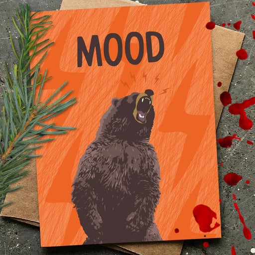Angry Bear Mood Card