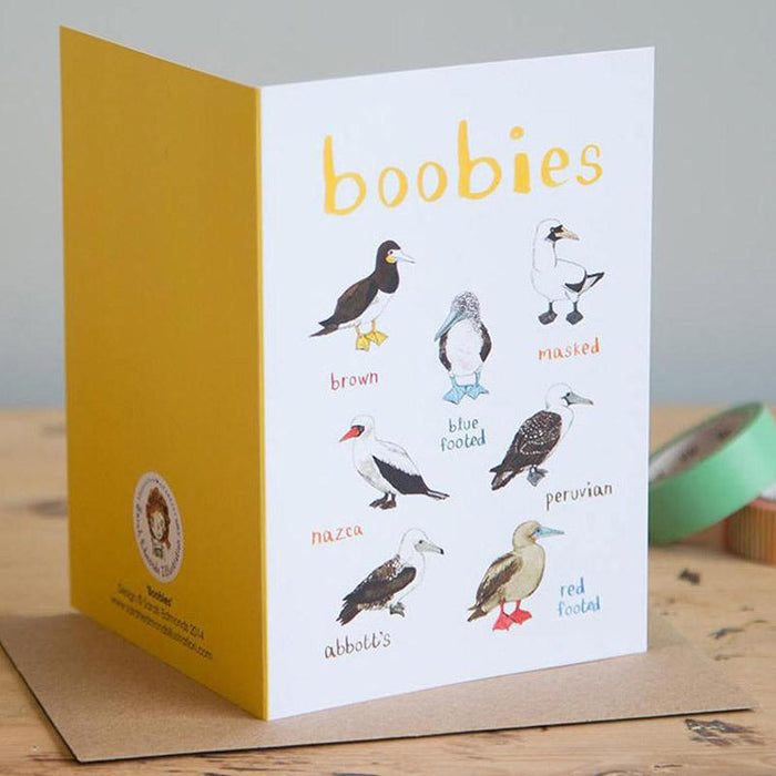 Boobies Fowl Bird Greeting Card