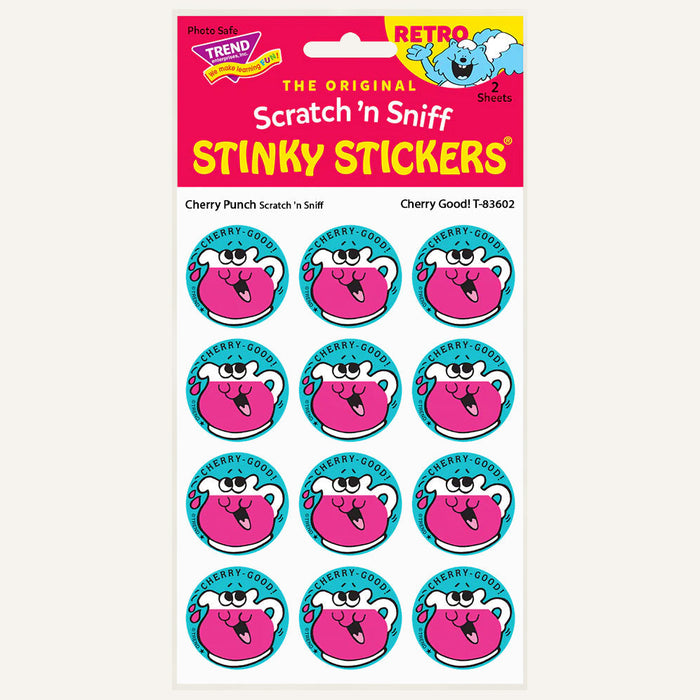 Cherry-Good! Cherry Punch Scented Retro Scratch 'n Sniff Stinky Stickers