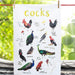 Cocks Dirty Pun Bird Dish Towel