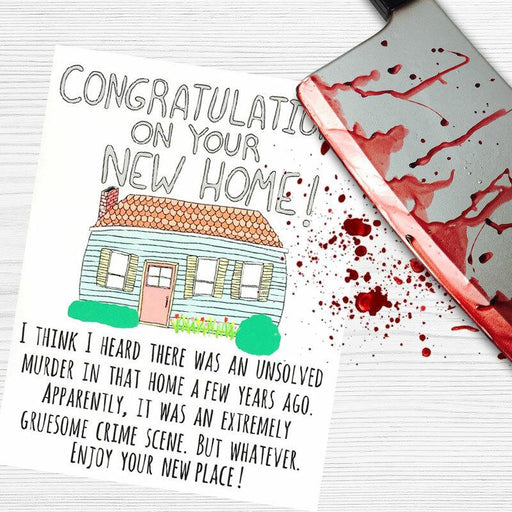 Congratulations On Your New Murder Home Card