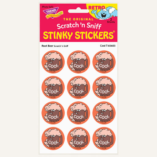 Cool Root Beer Scented Retro Scratch 'n Sniff Stinky Stickers