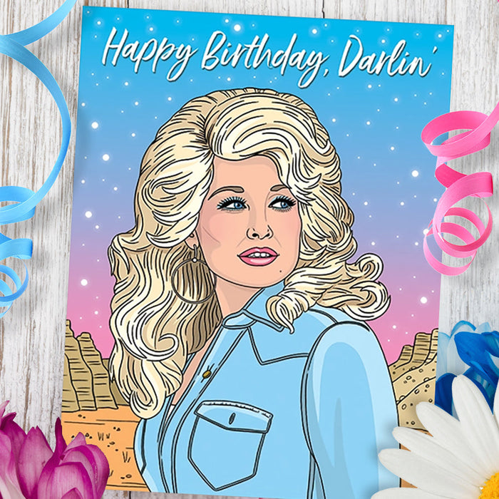 Dolly Happy Birthday Darlin' Card