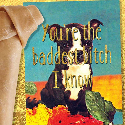 You're The Baddest Bitch I Know Friendship Card