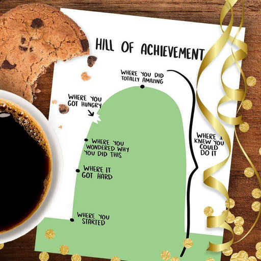 Hill of Achievement Congratulations Card