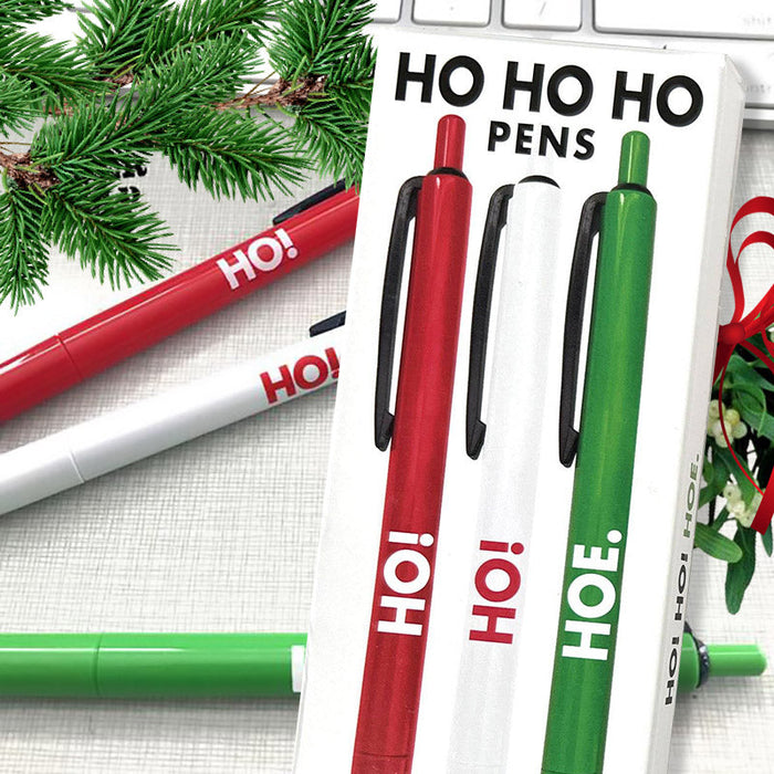 Ho! Ho! Hoe. Christmas Pen Set