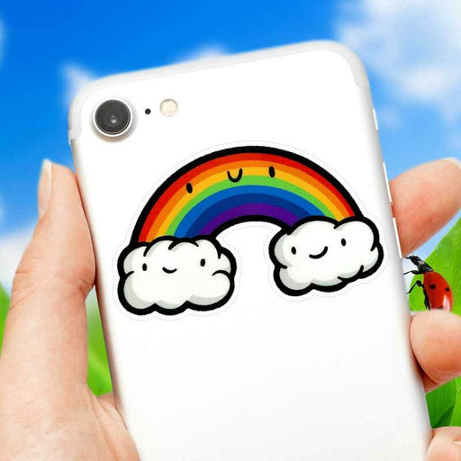 Kawaii Rainbow Cloud Sticker