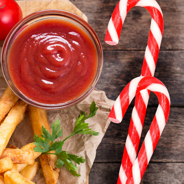 Ketchup Candy Canes