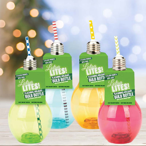 Lotsa LITES! Flashing Holiday Beverage Bulb