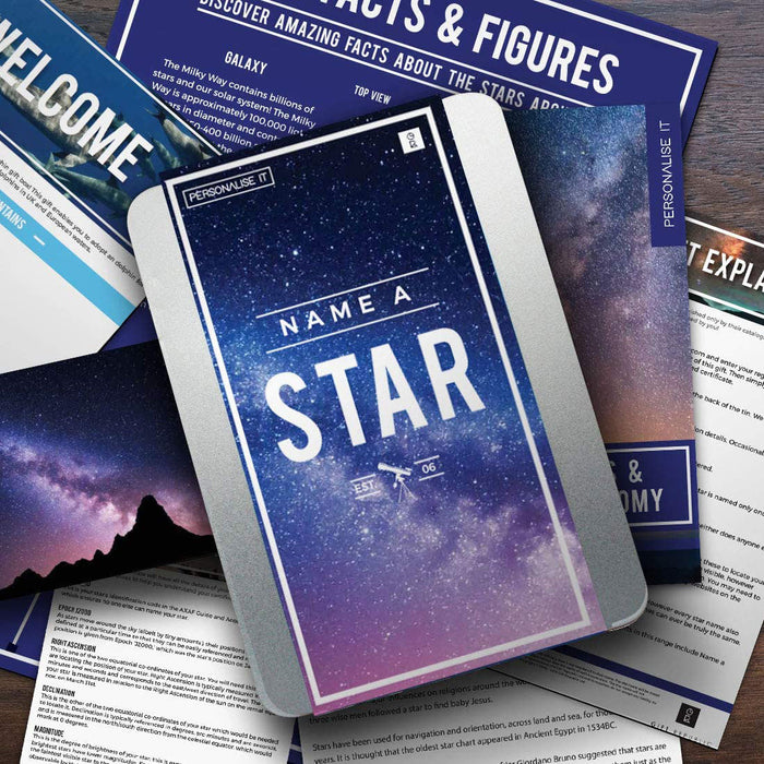 Name A Star Deed Certificate