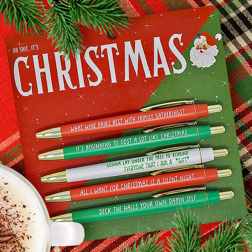 Oh Shit, It's Christmas Pen Set