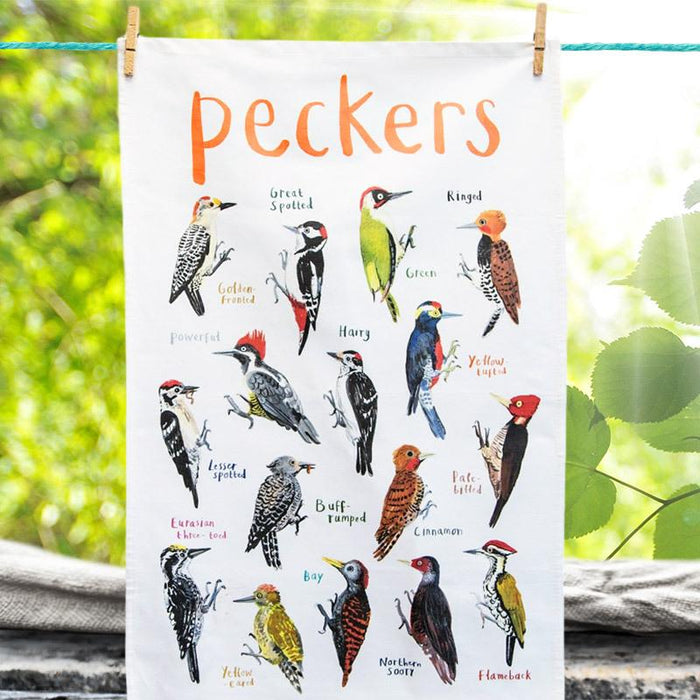 Pecker Bird Fowl Language Dish Towel