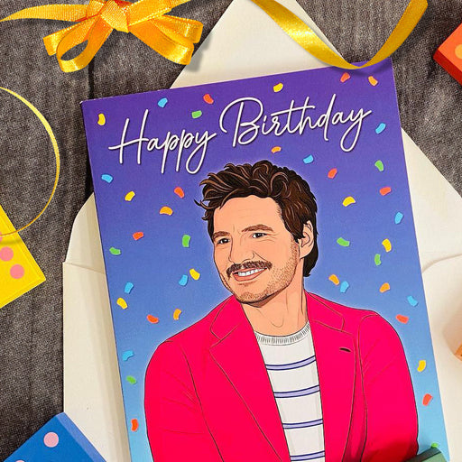 Pedro Pascal Happy Birthday Card