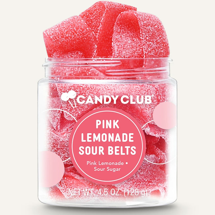 Pink Lemonade Sour Belt Gummy Candy