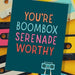 80's Boombox Serenade Relationship Day Card