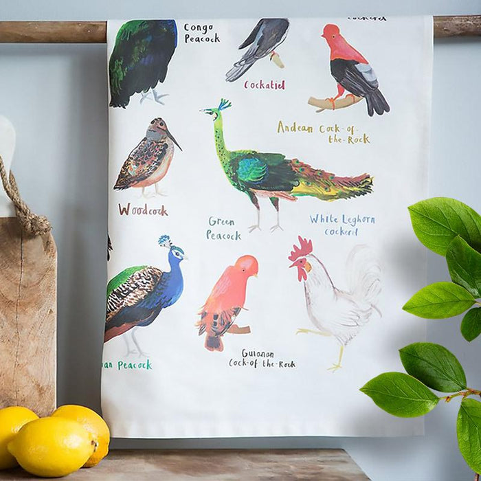 Cocks Dirty Pun Bird Dish Towel