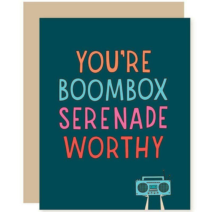 80's Boombox Serenade Relationship Day Card