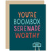 80's Boombox Serenade Relationship Day Card