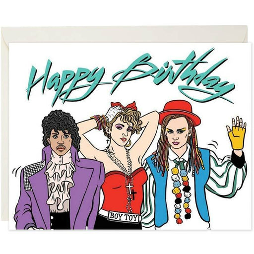 80's Pop Music Happy Birthday Card