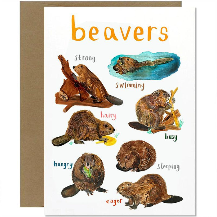 Beavers Greeting Card