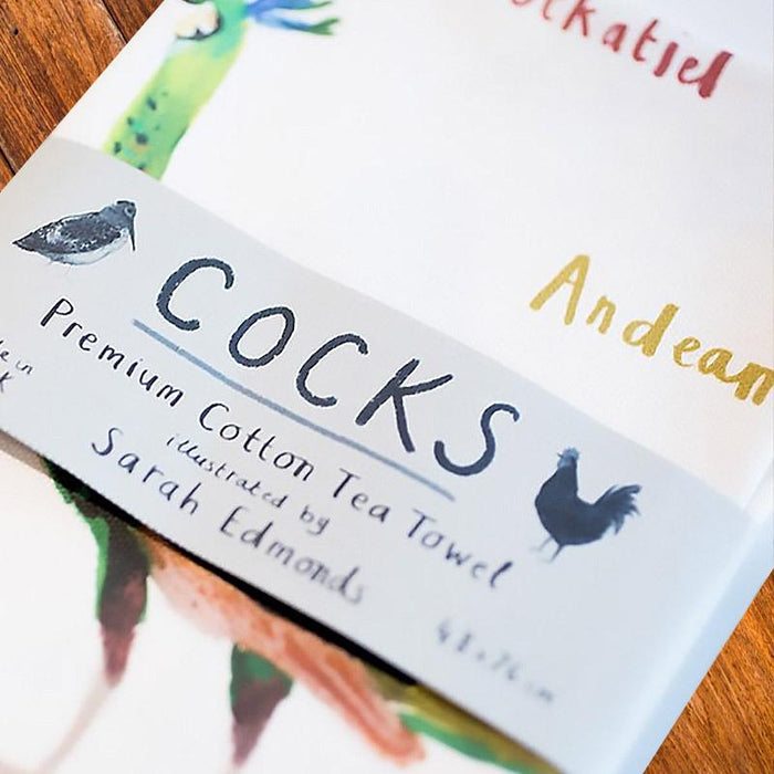 Cocks Dirty Pun Bird Dish Towel