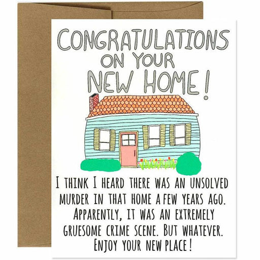 Congratulations On Your New Murder Home Card