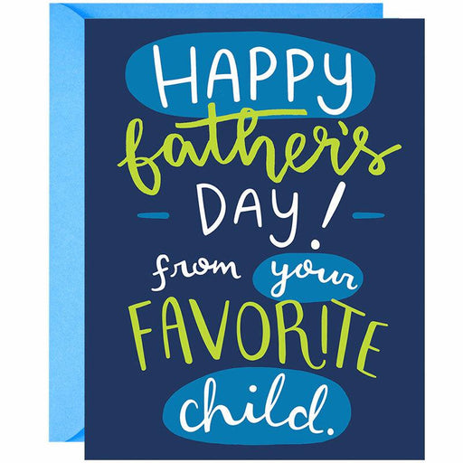 From Your Favorite Child Father's Day Card