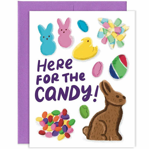 Here For The Candy Easter Card