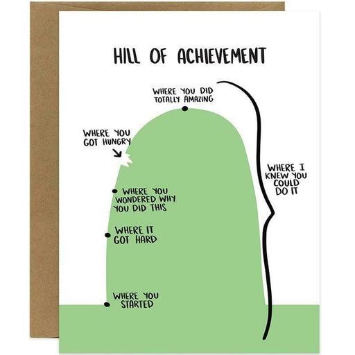 Hill of Achievement Congratulations Card