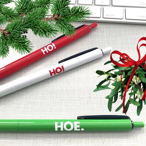 Ho! Ho! Hoe. Christmas Pen Set