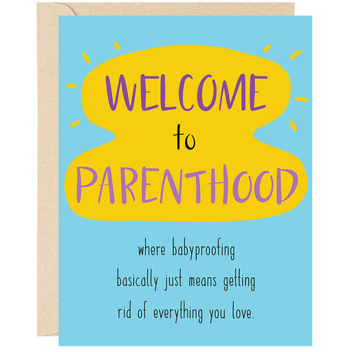 Welcome to Parenthood Babyproofing Card