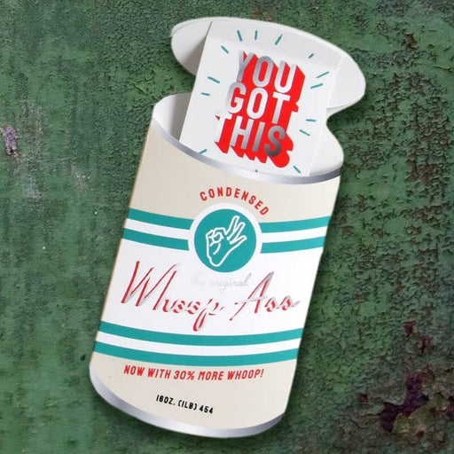Whoop-Ass Encouragement Pop-Up Greeting Card