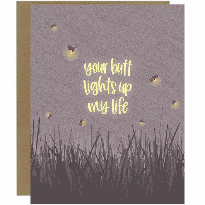 Your Butt Lights Up My Life Relationship Greeting Card