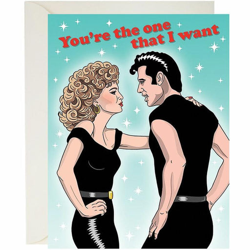 You're the One That I Want Grease Valentine's Day Card
