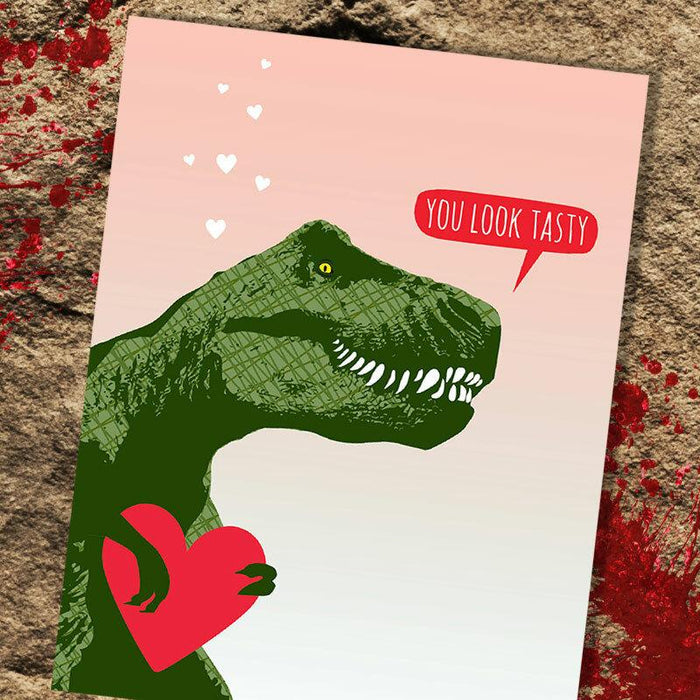You Look Tasty T-Rex Relationship Card