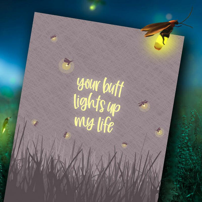 Your Butt Lights Up My Life Relationship Greeting Card