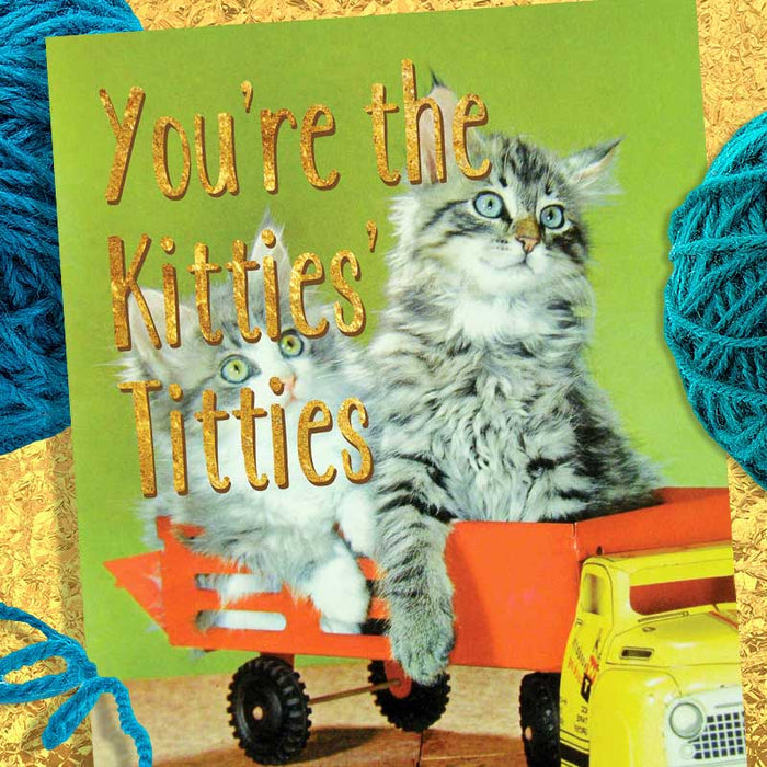 You're The Kitties' Titties Friendship Card