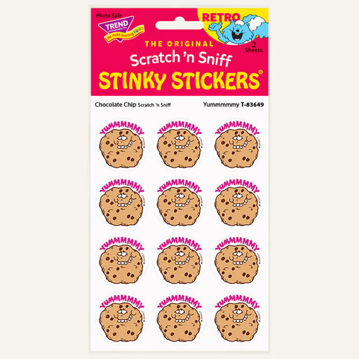 Yummmmmy Chocolate Chip Scented Scratch 'n Sniff Stinky Stickers